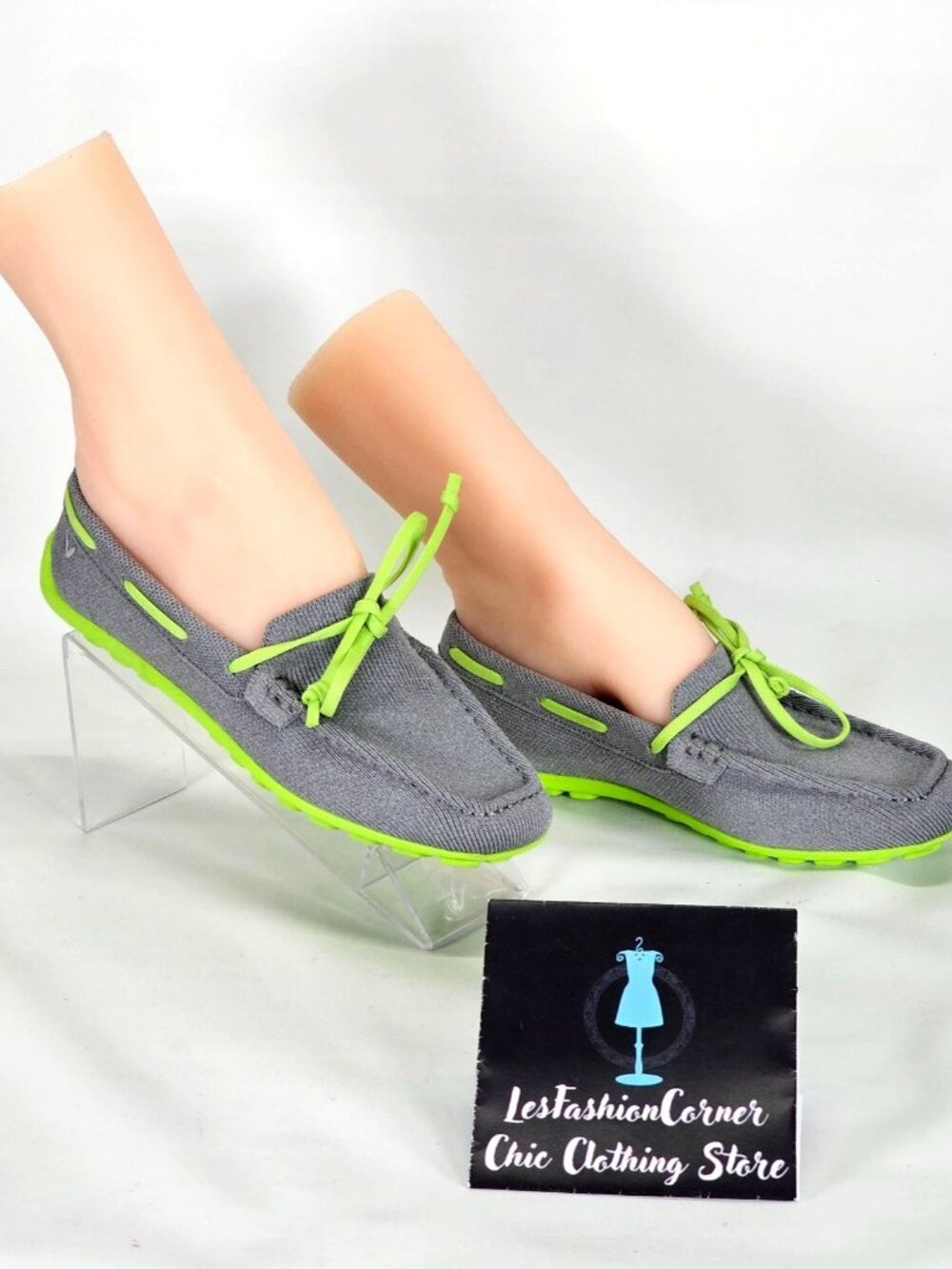 VIVAIA Women's Gray Green Square-Toe Jackie Slip On Driver Loafers Sz 5.5 148 - Picture 4 of 16